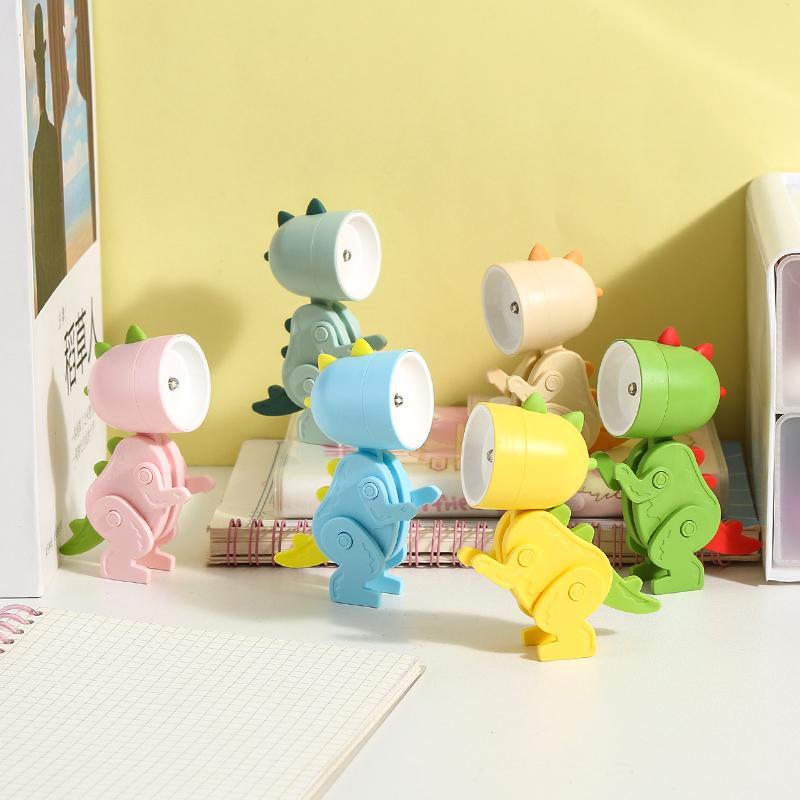 Creative Mini Led Desk Lamp Cartoon Folding Table Lamp Kids Room Bedroom Reading Book Light DIY Desktop Ornament Holiday Gifts