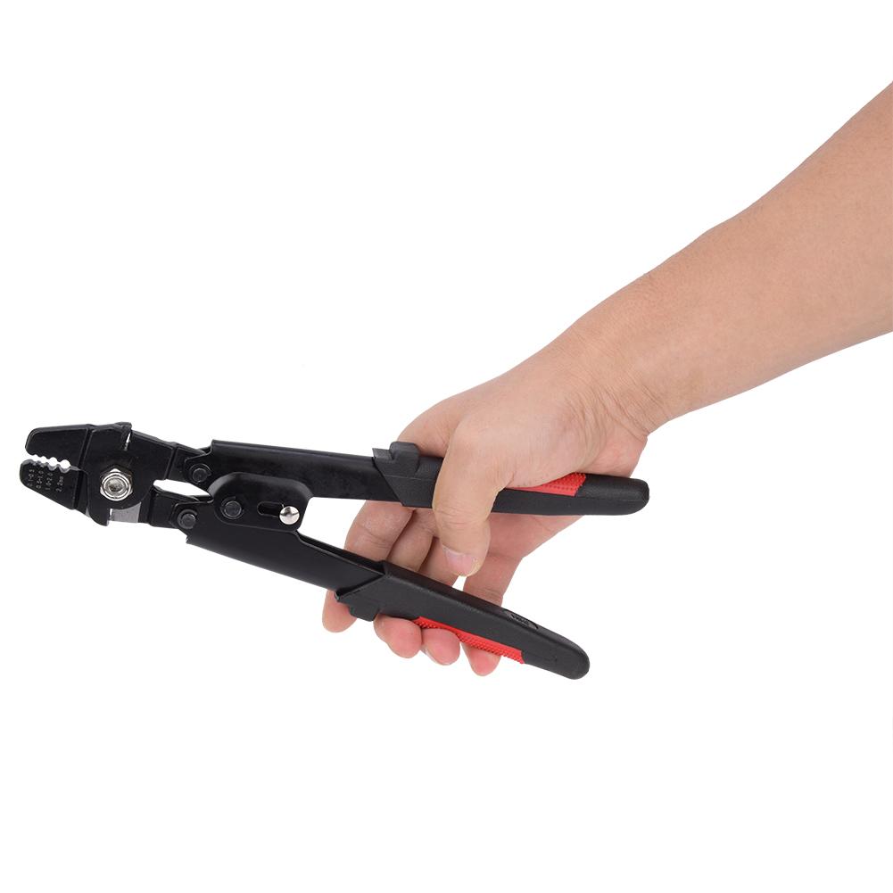 Wire Rope Crimper Carbon Steel Hand Cable Crimping Plier 0.12.2mm Crimp Range
