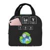 Elements Periodic Table Science Chemistry Chemical Insulated Lunch Bag for Women Kids Portable Food Boxes Thermal Lunch Box Tote