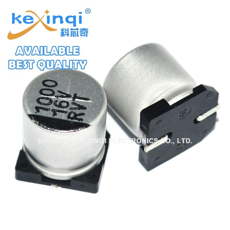 

10 шт. 16 В 1000 мкФ SMD электролитическая емкость C 10x10,5 алюминиевый электролитический конденсатор