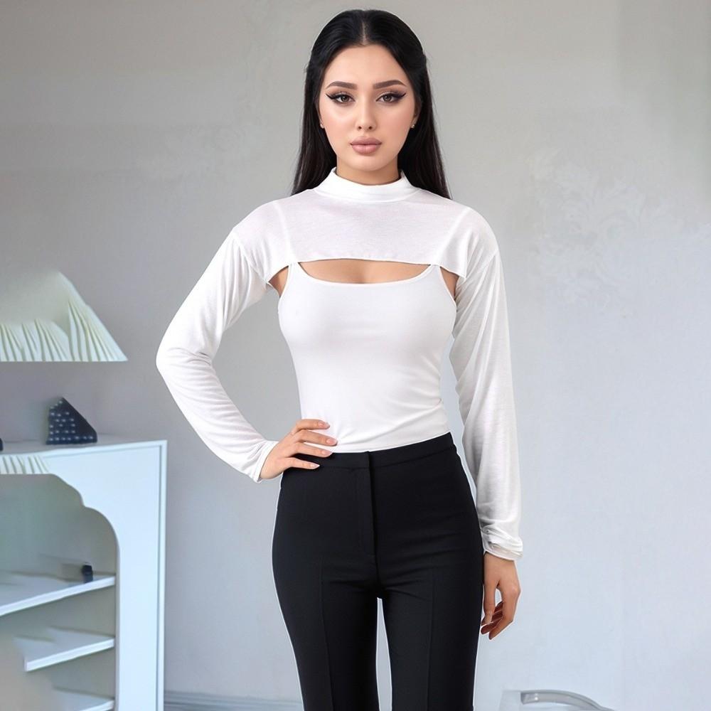 High Collar Sun Protection Sleeves Soft Full Neck Sleeve New Long Arm Cover  for Outdoor