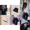 Stylish Winter Warm Fuzzy Sherpa Bucket Hat For Both Men And Women In Beige