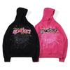 Young Thug Style Spider Web Hoodie Set
