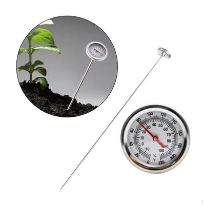 Compost Soil Thermometer Easy To Read Gardening Tool for Ground Farm Outdoor