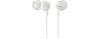 Sony MDR-EX10LP/W White In-Ear Canal Headphones, 9mm Driver, Lightweight, Wired