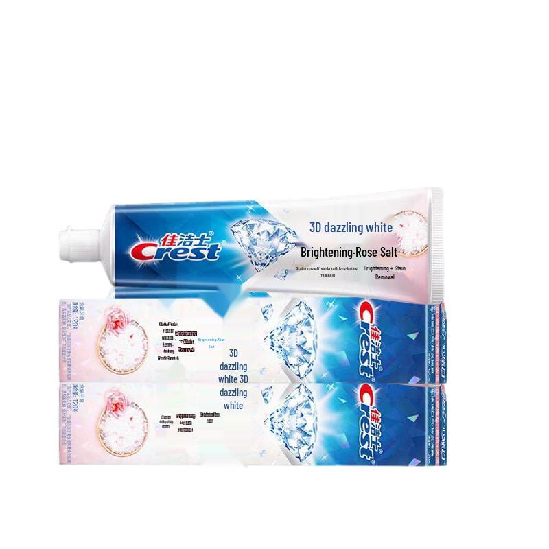 Crest 3D White Rose Salt Toothpaste (2 x 120g)