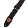 Leathers Signature Series Cotton Guitar and Adjustable Black Levy's Strap, Durable, Comfortable, - (MSSC8-BLK)