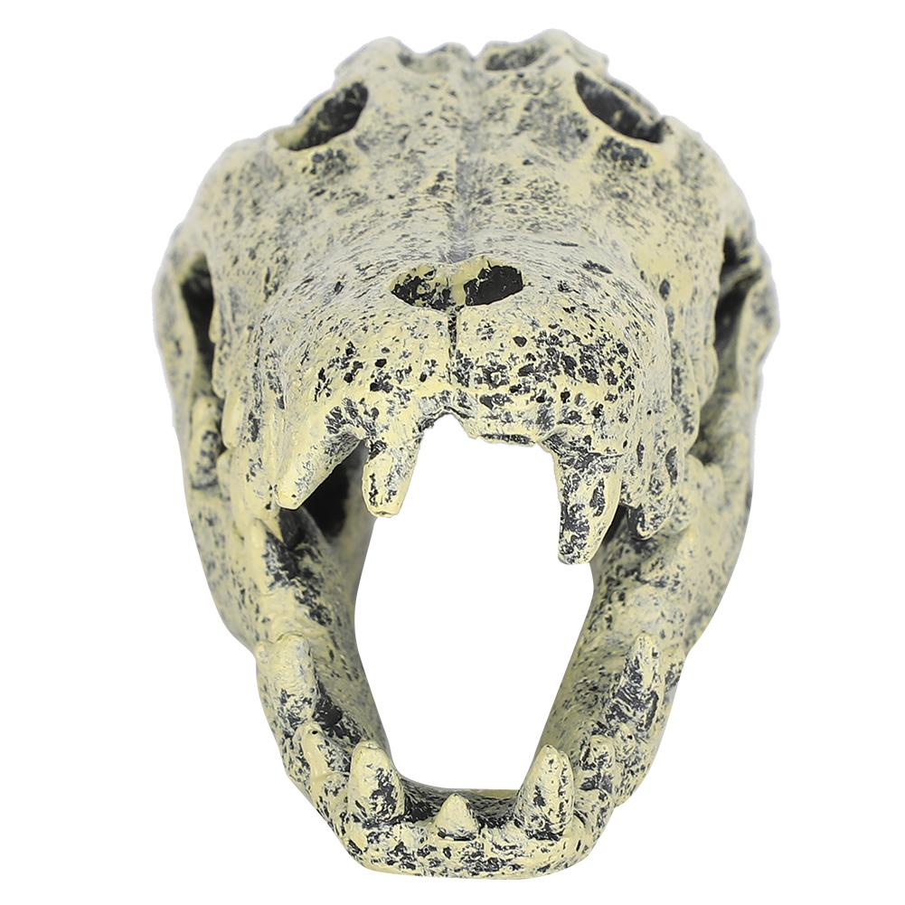 Resin Skull Ornament, Elegant Aquarium Decoration with Simulated Natural Design, for Fish   Landscape