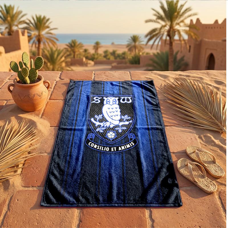 Asciugamano da Spiaggia Tema Sheffield Wednesday Morbido Asciugatura Rapida?Asciugamano Asciutto Per Vacanze Estive Al Mare Nuoto