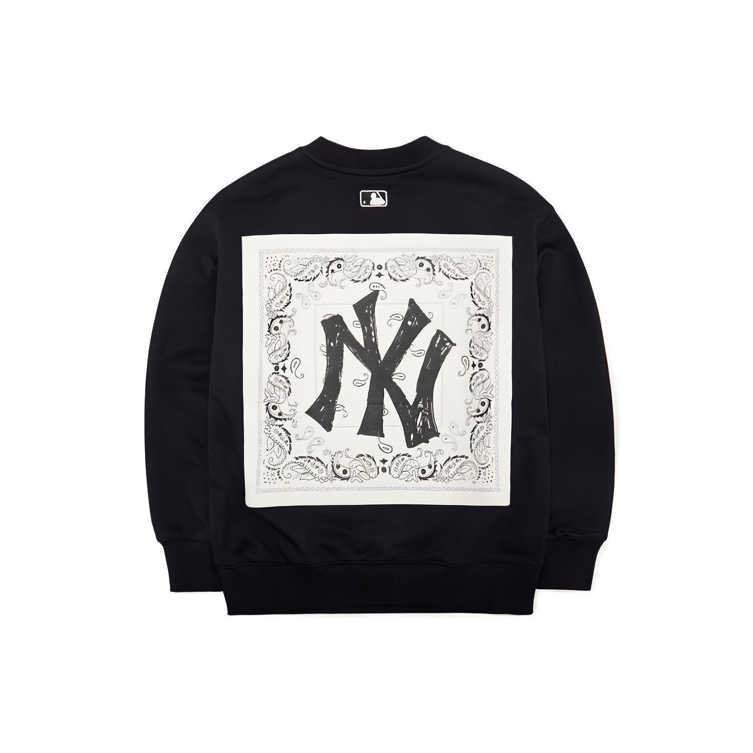Sweatshirt à manches longues et col rond avec imprimé graphique MLB New York Yankees Unisexe Noir 3AMTI0121-50BKS S black