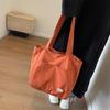Student Class Commuter Bag, New Large-capacity Niche Shoulder Messenger Bag, Light and Simple Solid Color Tote Bag