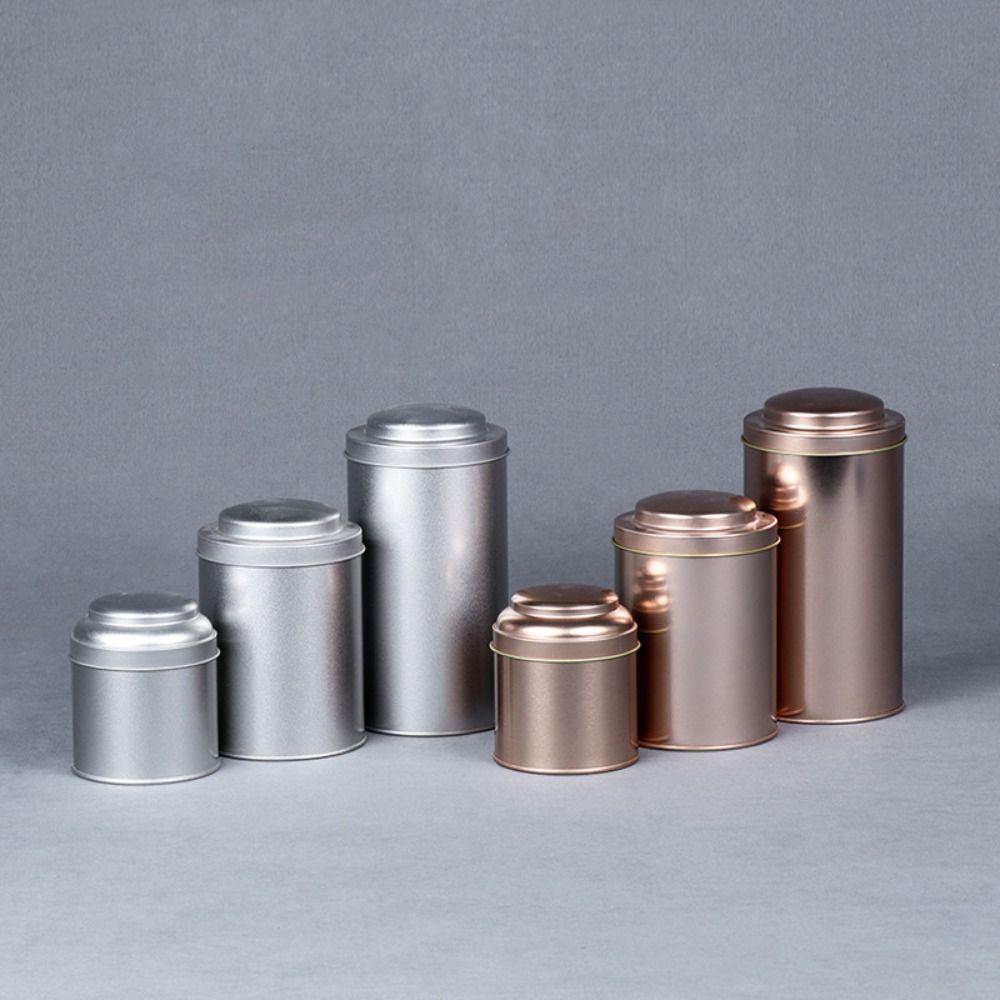 Vzduchotěsné nádoby na čaj s dvojitým víčkem, nádoba odolná proti vlhkosti, kreativní dárek, plechovka na čaj, zelený čaj