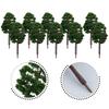 Model Green TreesPlastic Model Tree Scenery Railroad Decor Landscape Train Layout DIY Garden Scenery Miniature Toys For Kids
