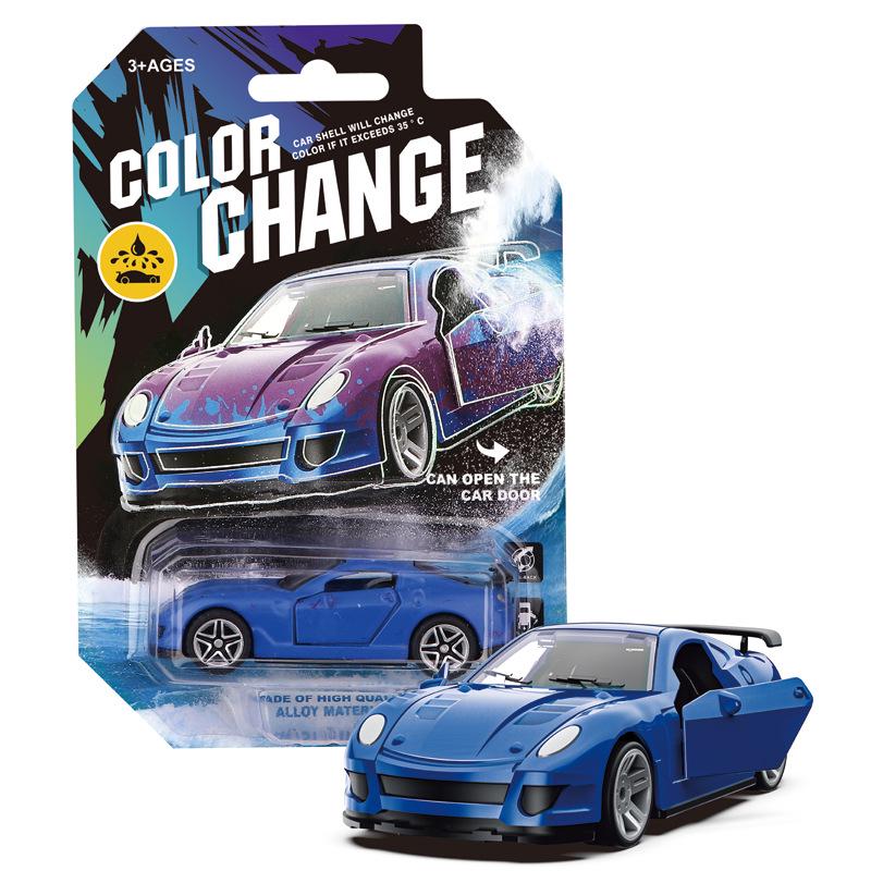 Water-Reactive Color-Changing Alloy Racing Car Model 1:60 Pull-Back Toy for Boys