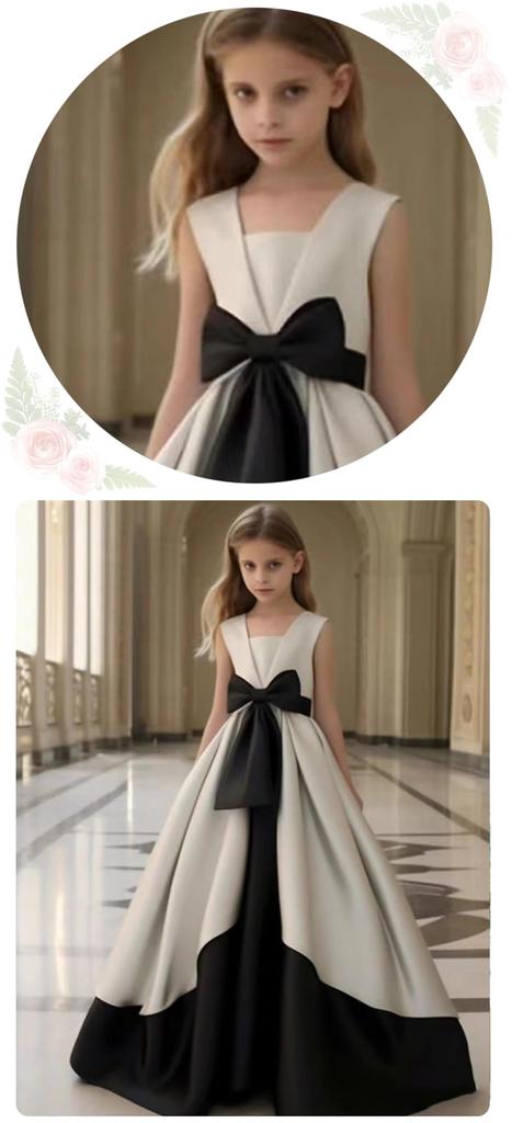 VOKLLIYU Perfect for Piano Violin and Long Dress with Princess Perfect for Formal and Birthdays Size Children's Dress, Recitals, Concerts, More.