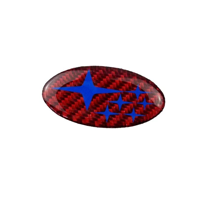 Carbon Fiber Car Steering Wheel Emblem Interior Sticker for Subaru WRC WRX XV STI Forester Outback Legacy Impreza BRZ TRIBECA X7