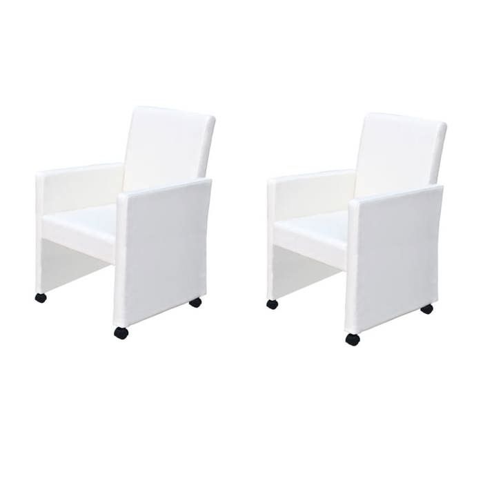 White Swivel Chair (pack of 2) 60347