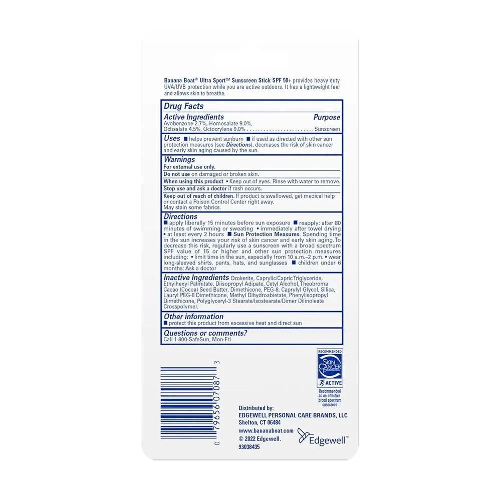 Banana Boat Sports Ultra Sunscreen Stick 44ml
