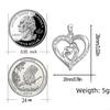 Beautiful European American Heart-shaped Mother And Child Necklace Unique Gift For Mom On Mother's Day