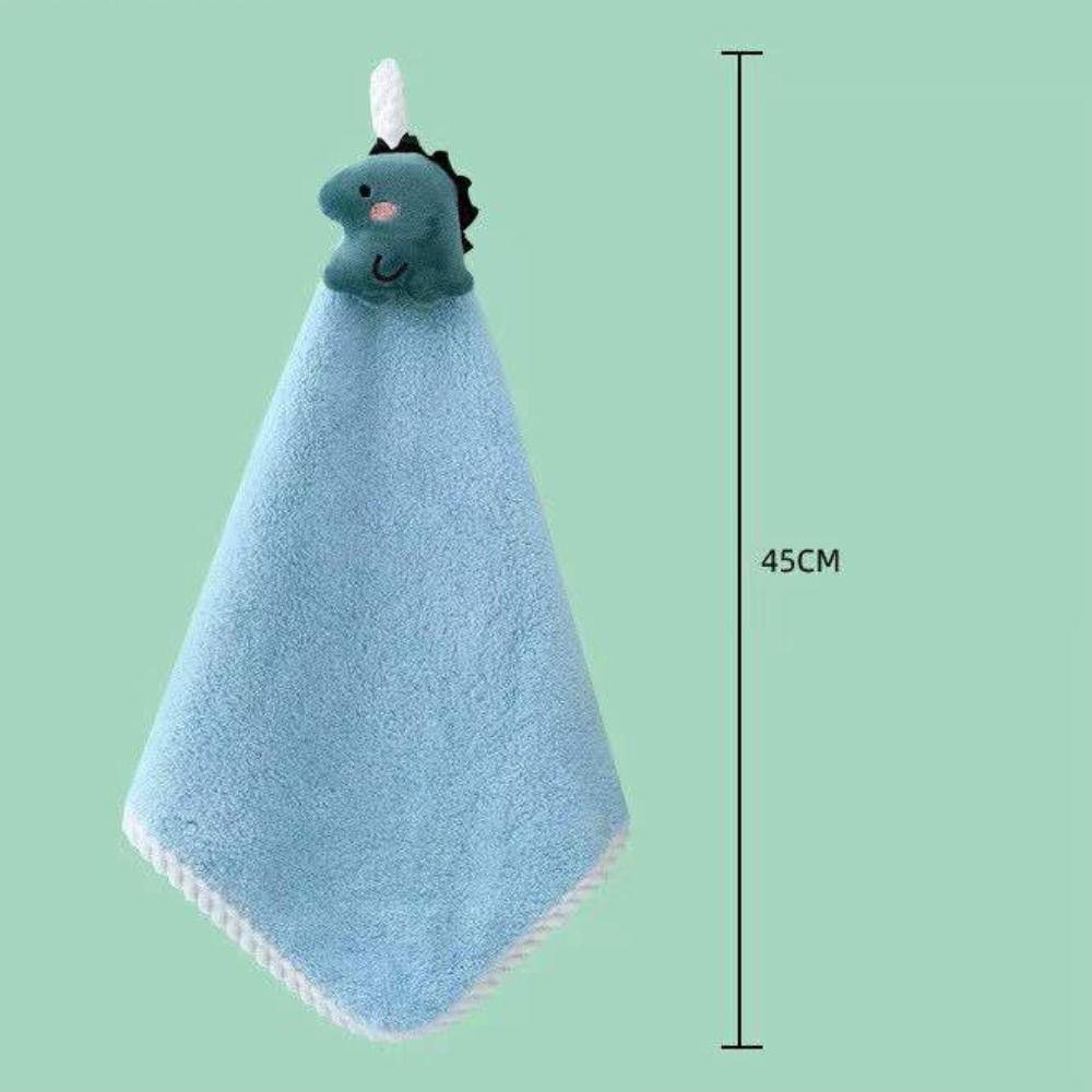 Cute Coral Fleece Hand Towels Microfiber Cute Design Fingertip Towels Super Absorbent Super Absorbent Towels Bathroom Use