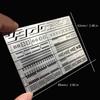12 In 1 Steel Carving Ruler  Drill Hole Detailers Scribes Line Stencil For Model Detailing Precise Craft Tool