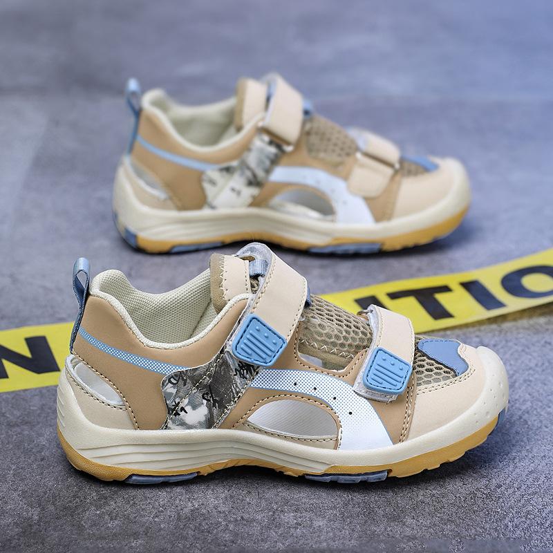 

Спортивные сандалии Баотоу, туфли-каркас, сандалии для мальчиков, летняя детская пляжная обувь 2025, для мальчиков среднего и старшего возраста, учеников начальной школы 37 верблюд