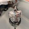 New Retro Trend Jewelry Steel Color Eagle Ring Flying Eagle Ring