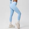High-Waist Quick-Dry Double-Sided Brushed Yoga Pants for Running and Fitness Moisture-Wicking Athletic Tights