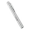 LED Flashlight USB Charging White Lighting Stainless Steel Mini Pen Type for Outdoor