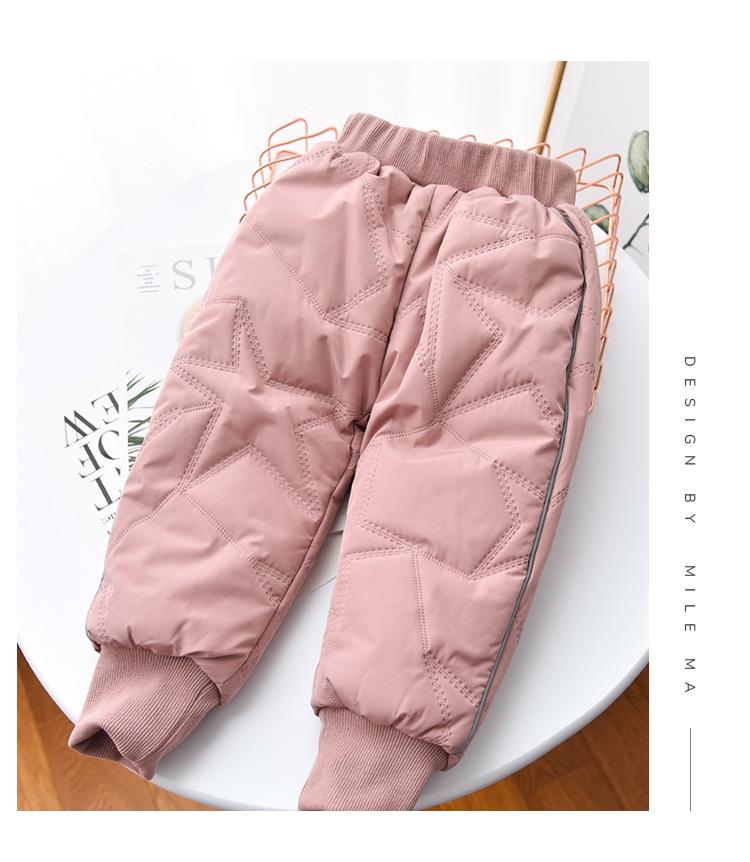Warm Extra Thick Fleece-Lined Cotton Pants for Boys & Girls - Winter Essentials