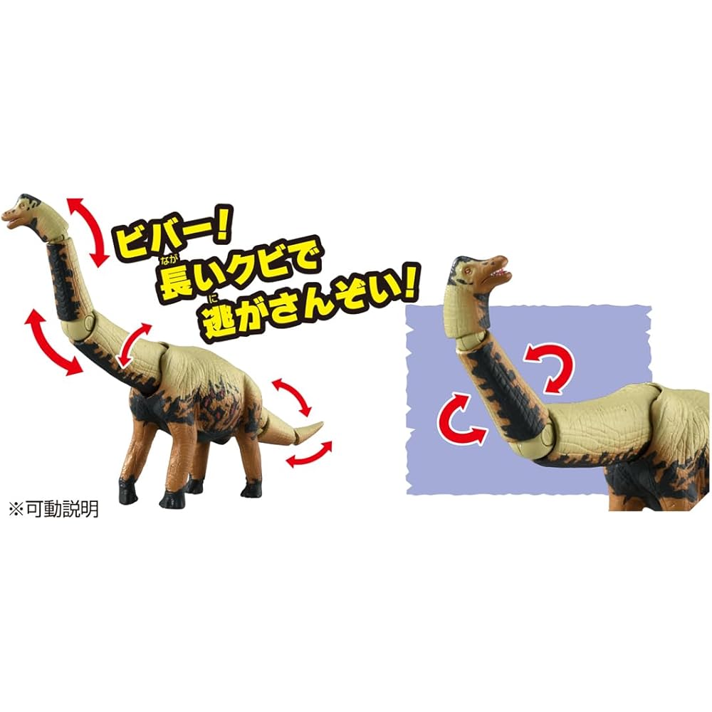 Takara Tomy Ania Adventure Continent Brachiosaurus Dinosaur Toy for Ages 3 and Up