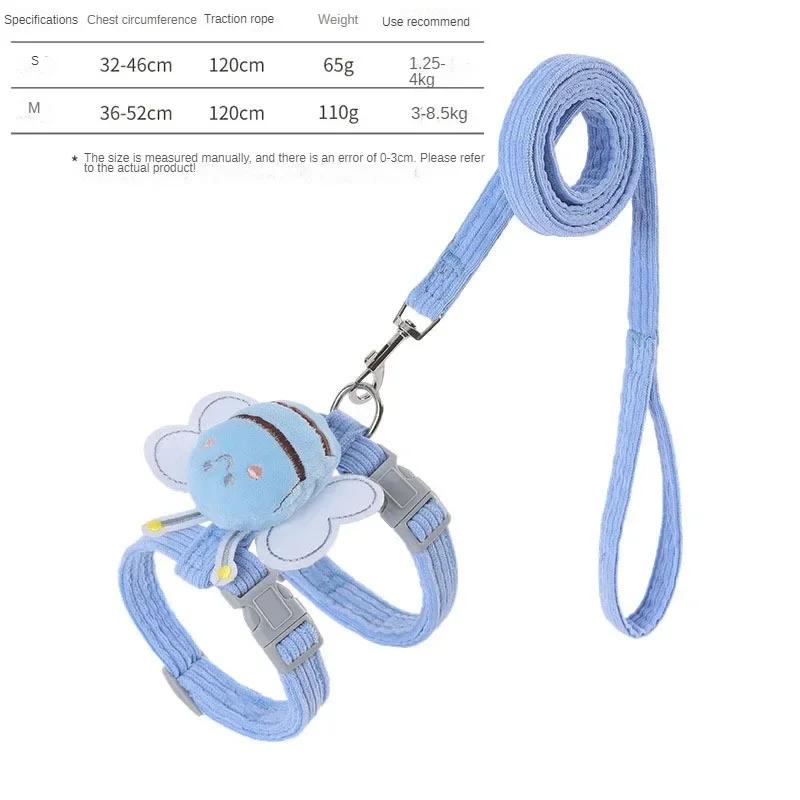 Haustier Hundehalsband Katzen Geschirr Weste Riemen Hunde Geeignet Weich Einstellbar Verlust Prävention Gehen Im Freien Welpen Zubehör Hause