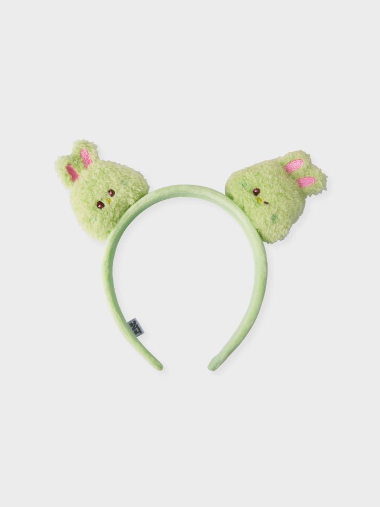 bunini Plush Headband (Green) - Official LINE FRIENDS Merchandise