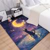 New product Cat and moon fantasy Carpet for Living Room Bedroom Bedside Floor Mat Cloakroom Child Play Mat Area Rug Large Size