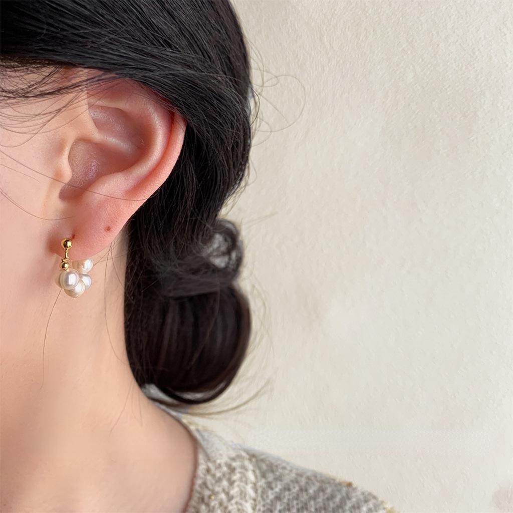 Retro Fashion Oil Drop Earrings for Women, Vintage Niche Elegant Style, High-End Personalized Hypoallergenic Ear Jewelry