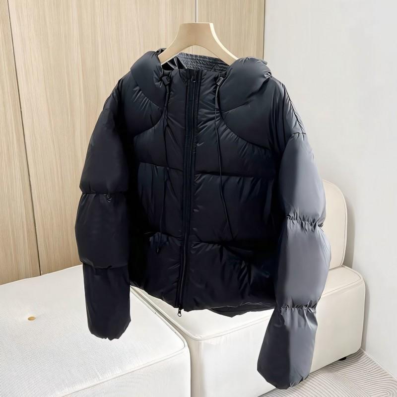 Womens Thick Warm Hooded Cotton Puffer Coat Loose Fit Plus Size Outerwear Fall Winter 2025