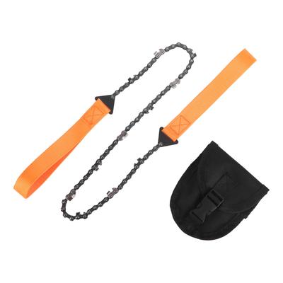 11 Teeeth Pocket Chainsaw Portable Survival Hand Chain Saw Wood Cutting Tool Emergency Camping Hiking Tool with Handles