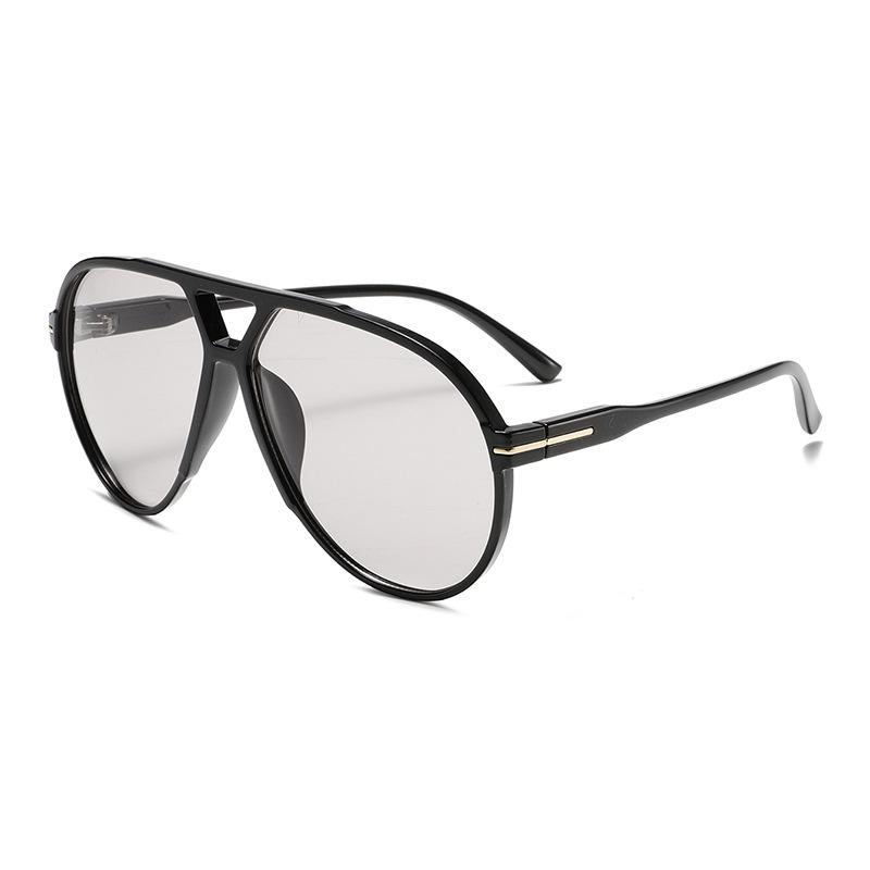 SHAUNA Übergroße Flieger-Sonnenbrille UV400