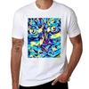 Enigmatic Gaze - Abstract Feline Art T-Shirt cute clothes anime boys whites heavyweight t shirts for men