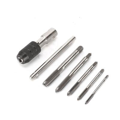 Handwerkzeug 6PCS/Set Gewindebohrer Bohrer Schraubenschlüssel Metrische Schraubbohrer Ratsche Gewindebohrer