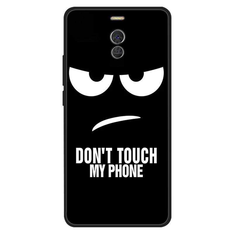For Meizu M6 Note Case Silicone Cat Painted Soft Black Cover for Meizu M6Note M3 Note 8 Cover TPU Coque Protective Capa