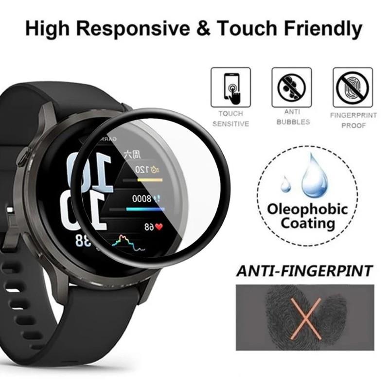 3pcs Screen Protector Film for Garmin Venu 4 45mm/4 41mm/3s/3/2s/2 Anti-scratch Soft TPU Flexible Films Protection for Garmin Vivoactive 4s/4/5/6