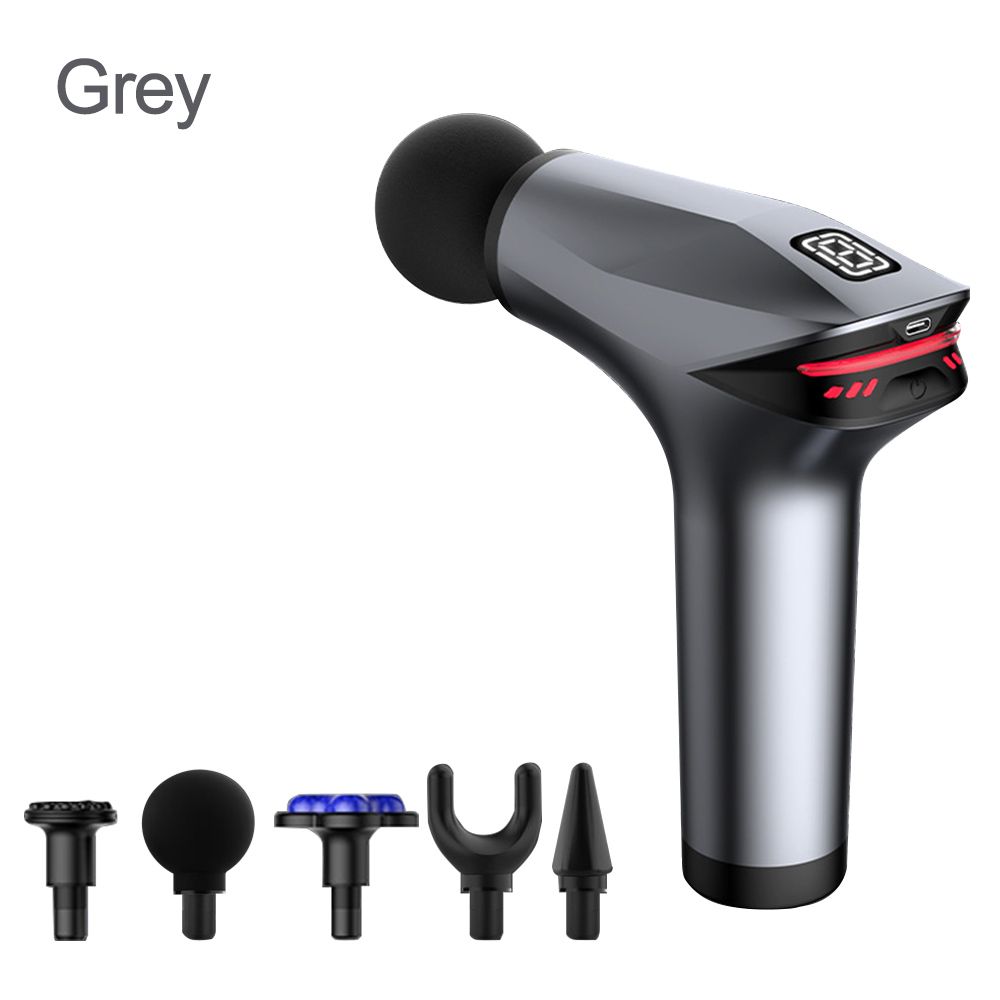 New Cold Compress Fascia Gun LCD Colorful Lights Fitness Muscle Relaxation Massager Stun Gun Neck Back Exercise Deep Tissue