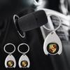 Fashion Zinc Alloy Car Logo Keychain Keyring For Porsche Panamera Cayenne Taycan 911 718 Macan Carrera-GT 928 968 Accessories