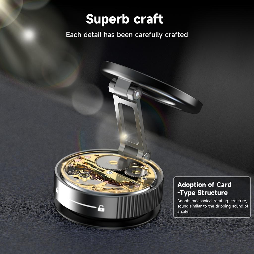 K11 Foldable Vacuum Magnetic Phone Stand Desktop Car Metal Cellphone Holder