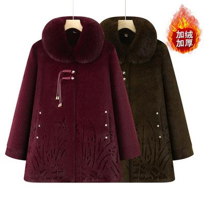 Winter Velvet Jacket Imitation Fur Wife Woolen Coat Old Cotton Coat
