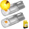 AUXITO 2Pcs T10 LED Parking Light Bulbs 175 W5W 2825 168 194 Bright Yellow Amber