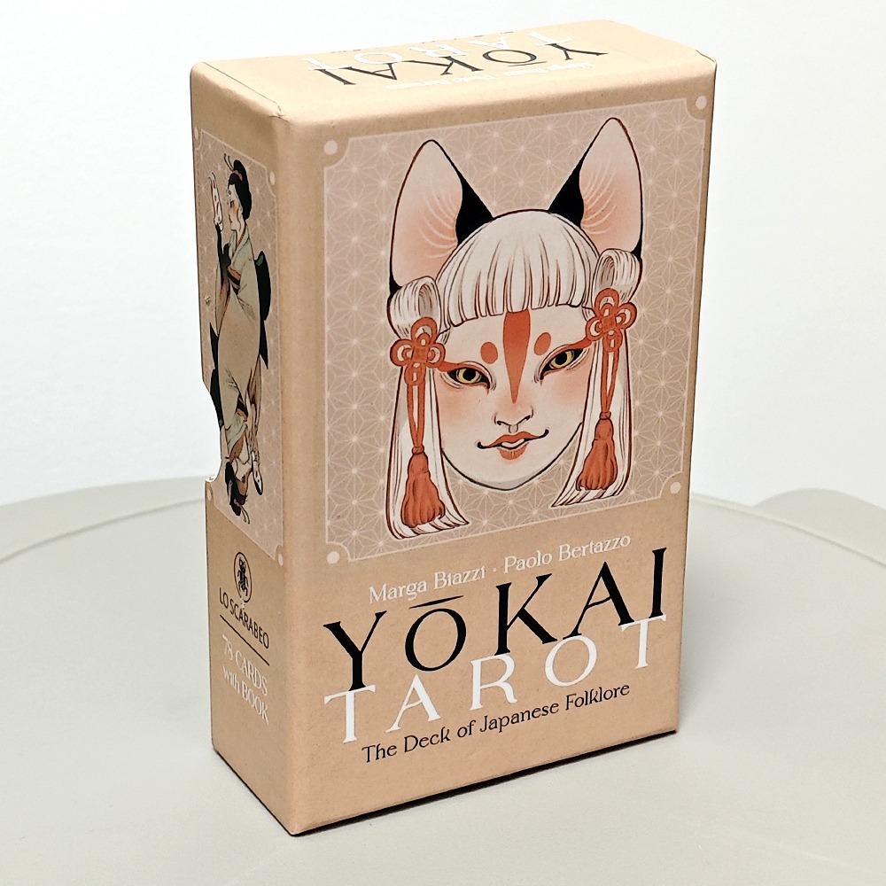 Mazzo Tarocchi Yokai 78 Carte 12*7cm Stampato Goffrato Carta da Gioco