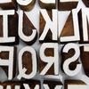 Trealfabet dekorative tekstiltrykkblokker Håndskjært stempel
