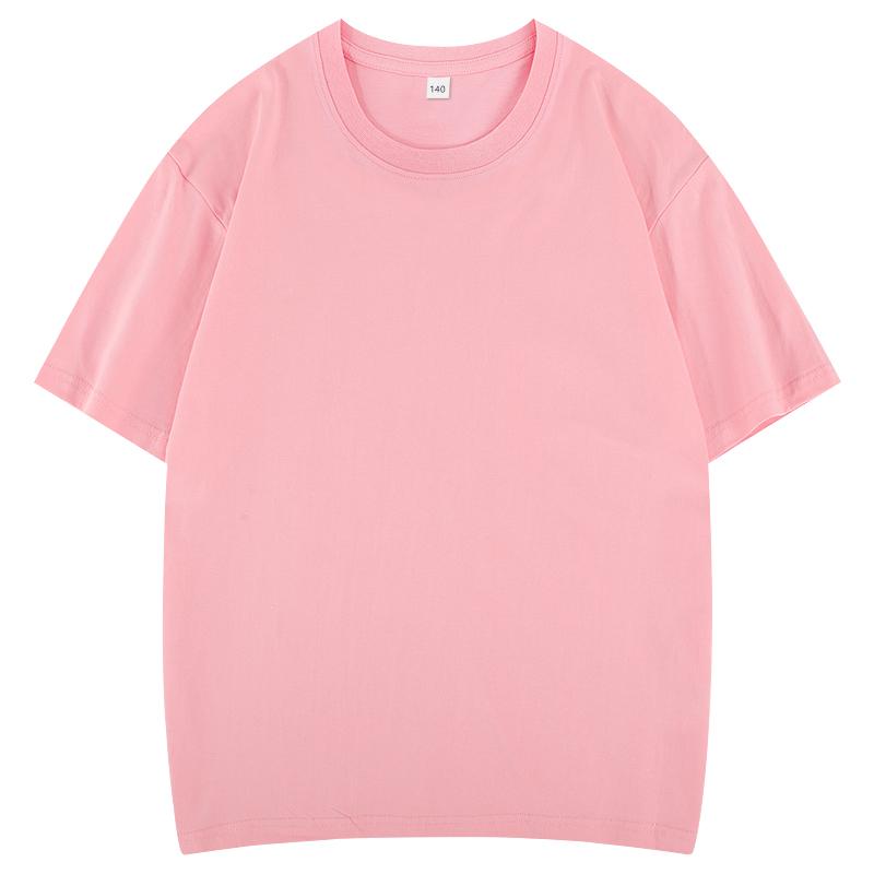 2026 Hot Sale Kids 100% Cotton Solid Color Round Neck T-Shirt - Soft & Comfy Basic Tee KXINKIDT